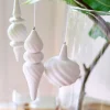 Robert Gordon Christmas-Set Of 3 Hanging Fluted Bauble Ornaments