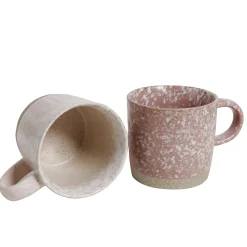Robert Gordon Mugs & Cups-Strata Mugs / Pink